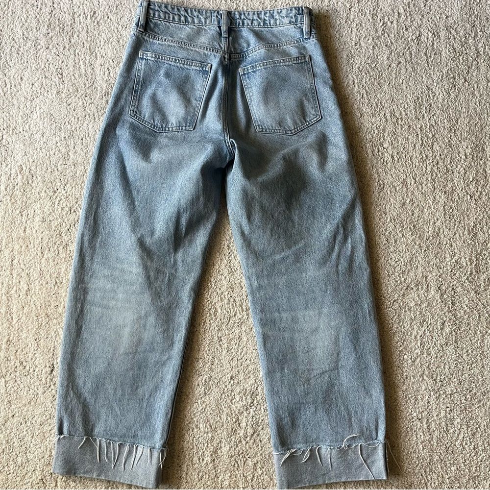 Frame Long Barrel Raw Cuff Jeans in Rhode size 28 - Picture 7 of 15